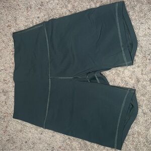 Dark Green Lulu Bike Shorts